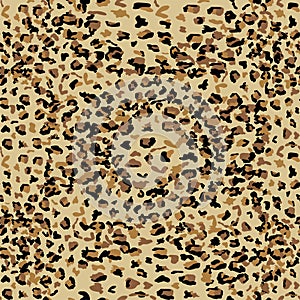 Leopard seamless pattern design illustration background