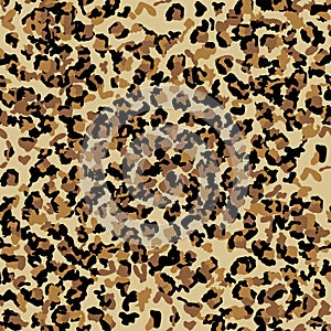 Leopard seamless pattern design illustration background