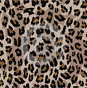 Leopard seamless pattern design . vector illustration background