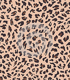 Leopard seamless pattern design . vector illustration background