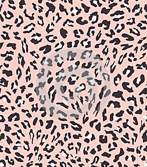 Leopard seamless pattern design . vector illustration background