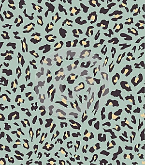 Leopard seamless pattern design . vector illustration background