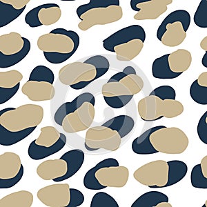 Leopard seamless pattern set. Animal skint print. Vector cool jaguar abstract design fabric