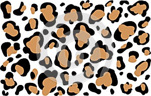 Leopard seamless svg pattern design vector illustration