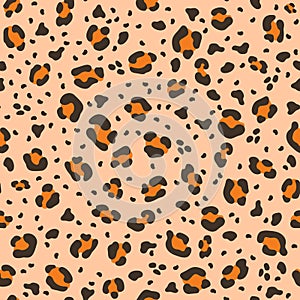 Leopard seamless vector pattern design for textile
