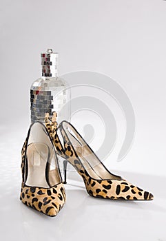 Leopard Shoes and Cocktail Shaker