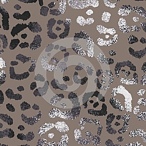 Leopard skin. Elegant leopard texture with foil effect