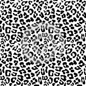 Leopard skin repeated seamless pattern texture.