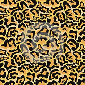 Leopard skin Seamless Pattern background.