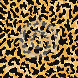 Leopard skin Seamless Pattern background.