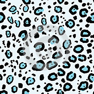 Leopard spotted texture Seamless pattern
