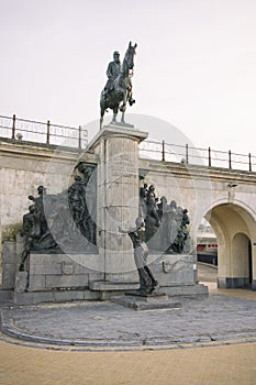 Leopold II statue in Ostend, Belgium