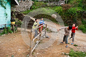 Lepcha children playing
