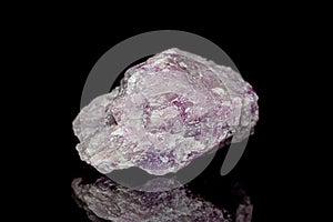 Lepidolite on dark background