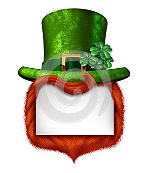 Leprechaun Blank Sign