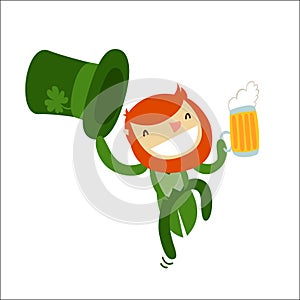 Leprechaun charachter isolated