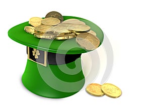 Leprechaun Hat filled with gold
