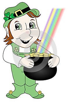 Leprechaun Holding Gold