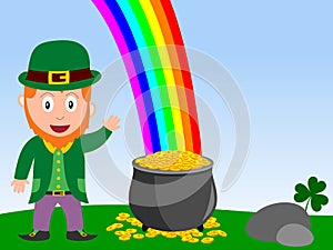 Leprechaun and Pot of Gold