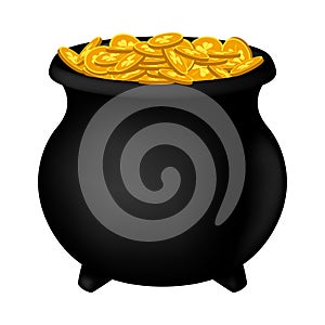 Leprechaun Pot With Gold Coins