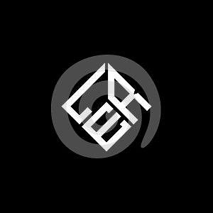 LER letter logo design on black background. LER creative initials letter logo concept. LER letter design photo