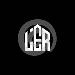 LER letter logo design on BLACK background. LER creative initials letter logo concept. LER letter design photo