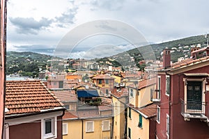 Lerici from above, Liguria, Italy