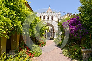 Lerins Abbey in Saint-Honorat island, France photo