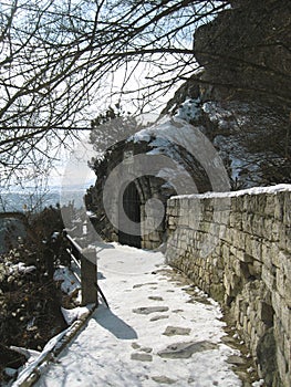 The Lermontovs Grotto. Pyatigorsk Landmarks The Northern Caucas