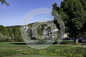 Les Andelys commune on the banks of Seine, Upper Normandy