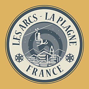 Les Arcs - La Plagne in France, ski resort