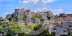 Les Baux-de-Provence village and castle, Provence, France