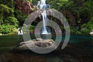 Les Cormorans waterfall in Saint-Gilles on Reunion Island