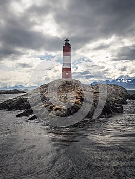 Les eclaireurs lighthouse in Beagle Channel, Ushuaia