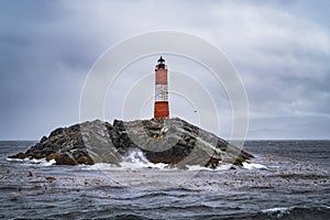 Les Eclaireurs Lighthouse, Beagle Channel, Ushuaia, Argentina photo