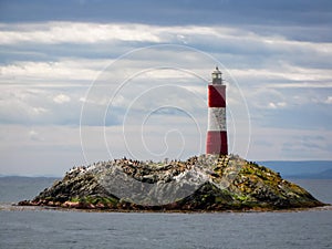 Les Eclaireurs Lighthouse landmark for Ushuaia and Patagonia