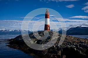 Les Eclaireurs Lighthouse, Ushuaia, Tierra del Fuego, Argentina photo