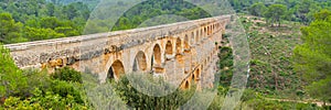 Les Ferreres Aqueduct or Pont del Diable - Devil's Bridge. A Roman aqueduct at Tarragona, Spain