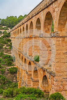 Les Ferreres Aqueduct or Pont del Diable - Devil's Bridge. Tarragona, Spain