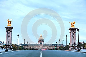 Les Invalides building in Paris