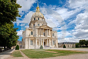 Les Invalides in Paris housing the tomb of Napoleon Bonaparte