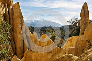 Les orgues d`ille sur tet, Languedoc-Roussillon, France. photo