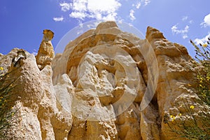 Les orgues d`Ille sur Tet natural Organs of Ille-sur-TÃªt fairy stone chimneys geological and tourist site in south france