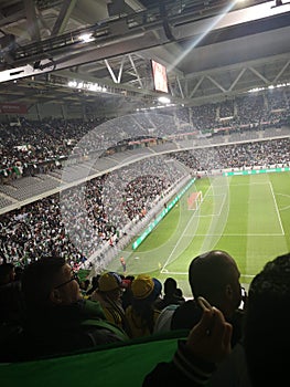 Les supporters AlgÃÂ©rie et Colombie cool