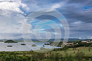 Les Trois-Ilets, Martinique - View to the golf course and the village photo