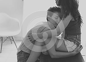 Lesbian Couple Together Indoors Concept