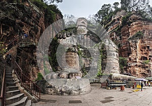 The Leshan Giant Buddha at Chengdu, China