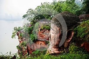 Leshan Giant Buddha Head, China