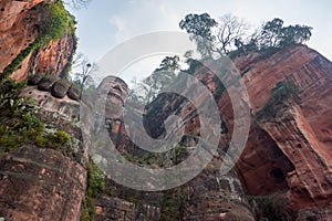 Leshan giant buddha in Sichuan China