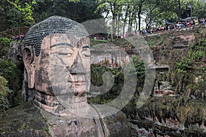 Leshan Giant Buddha in Sichuan province in China